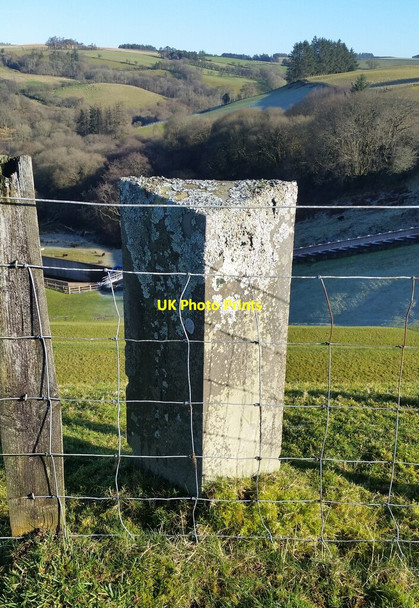 Photo 6"x4" Boundary Stone Cwmwysg c2022