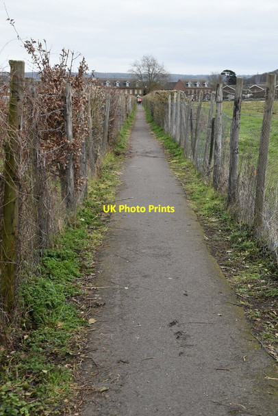 Photo 6"x4" Footpath to Ditton East Malling c2021