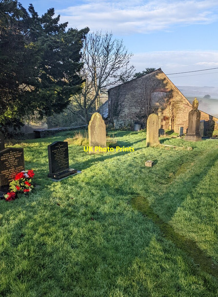 Photo 6"x4" Headstones in St Maughans churchyard, Monmouthshire St Maughans c2022