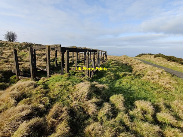 Photo 6"x4" Ruined building next to the Shropshire Way Hillside\/SO5987 c2022