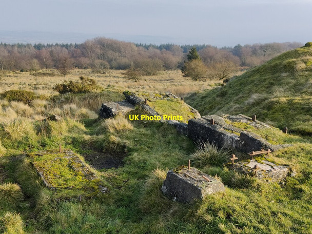 Photo 6"x4" Ruins on Abdon Burf Hillside\/SO5987 c2022