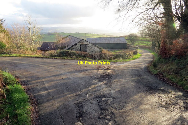 Photo 6"x4" Cyffordd Bwlch-y-gwynt \/ Bwlch-y-gwynt junction Cwmdwr c2022