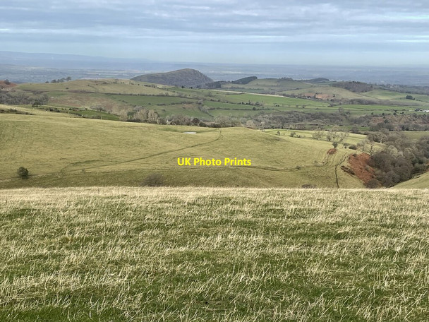 Photo 6"x4" View north from Wilderley Hill Picklescott c2022