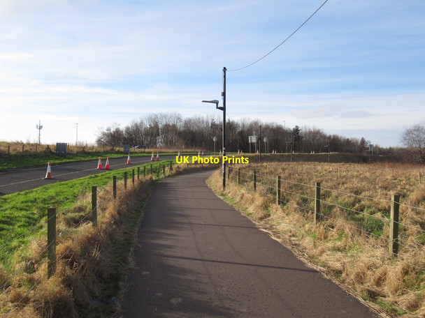 Photo 6"x4" Bike path, Queen Margaret University Newcraighall c2022 P1