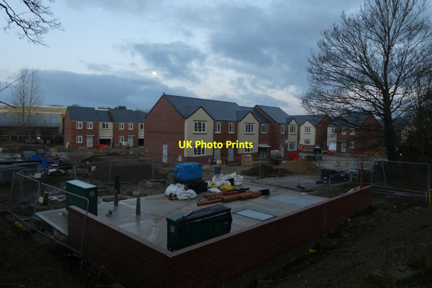 Photo 6"x4" Construction works on housing Heslington c2022