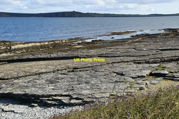 Photo 6"x4" Caithness Flagstone Wave Cut Platform Castletown\/ND1967 c2021