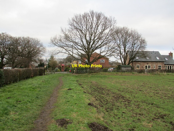 Photo 6"x4" Footpath by Waterloo Farm Skellingthorpe c2022
