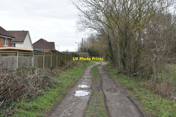 Photo 6"x4" Track to Hermitage Lane Royal British Legion Village c2021
