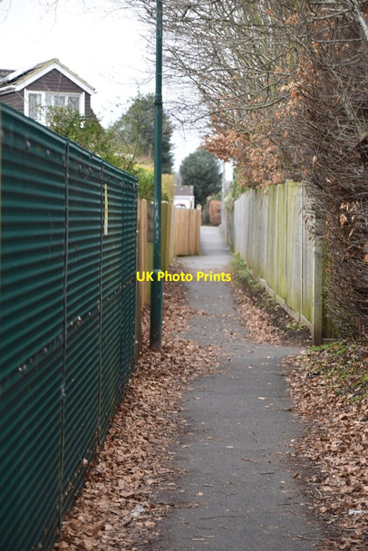 Photo 6"x4" Urban footpath Allington\/TQ7457 c2021