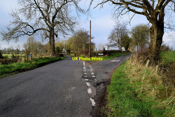 Photo 6"x4" Road junction, Deroran Beragh c2022
