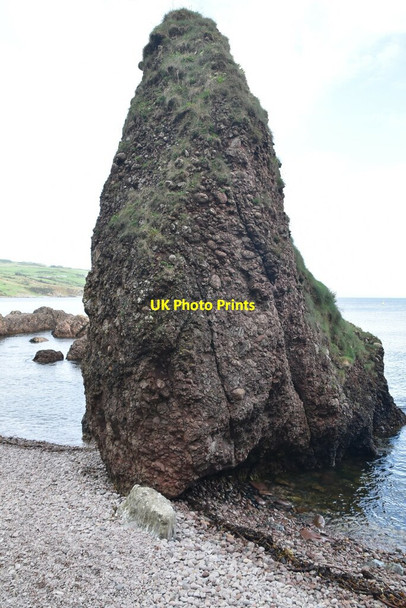 Photo 6"x4" Stack, Caves of Cushendun Cushendun c2021 P1