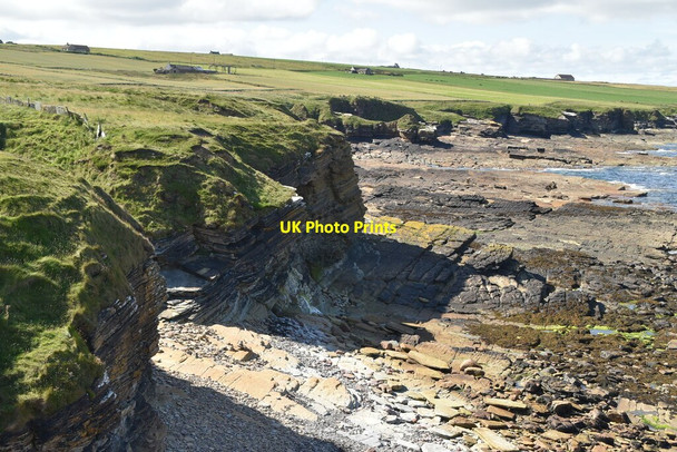 Photo 6"x4" Cliffs, St John's Point East Mey c2021