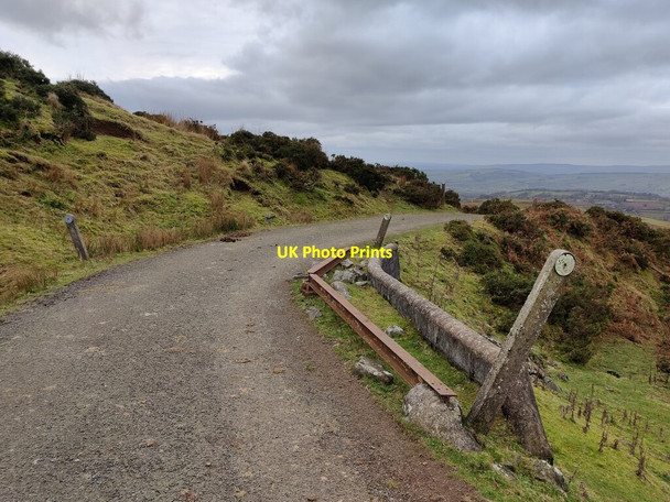 Photo 6"x4" Tarmac track at Clee Liberty Common Cockshutford c2022