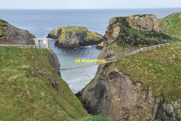 Photo 6"x4" Carrick-a-Rede Rope Bridge Ballintoy c2021