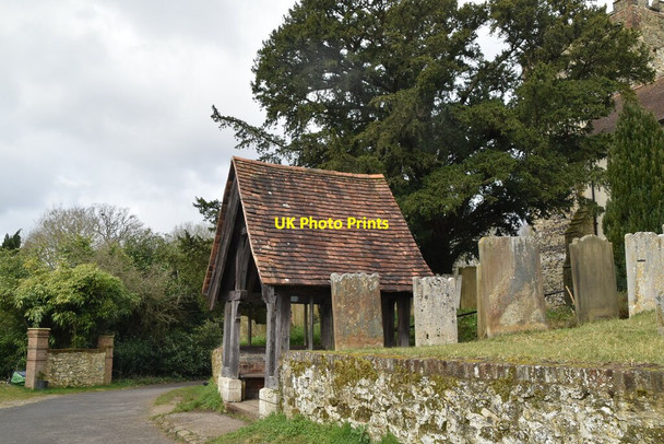 Photo 6"x4" Lych gate Hurst Green\/TQ3951 c2021