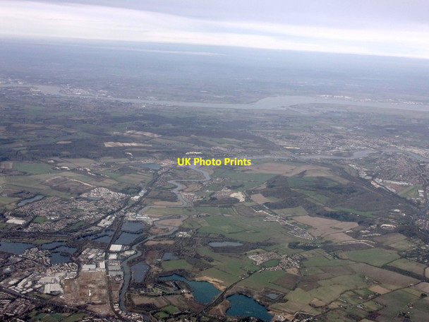 Photo 6"x4" New Hythe from the air Millhall\/TQ7259 c2022