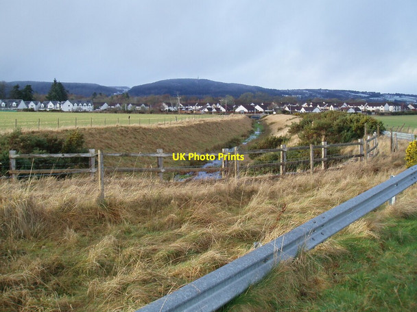 Photo 6"x4" Outfall burn from reservoir near Knocknagael Lochardil c2022