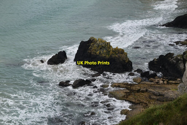Photo 6"x4" Offshore rock (stack?) Ballintoy c2021