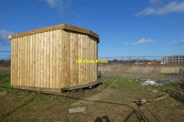 Photo 6"x4" Bird hide repairs Heslington c2022