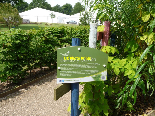 Photo 6"x4" Information board about the garden Knowl Wall c2014