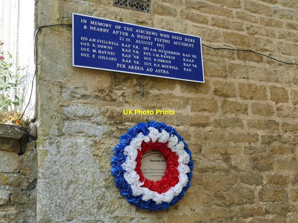 Photo 6"x4" Plaque on Redrobe House Chipping Norton c2021