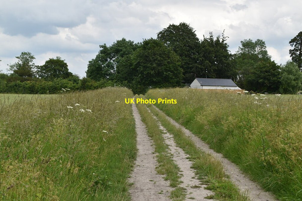 Photo 6"x4" Track to Bassingbourn Bassingbourn c2021