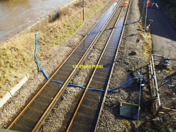Photo 6"x4" Pumping out the railway near Kirkstall Bridge Sandford\/SE2535 c2022