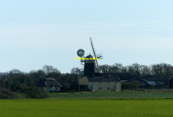 Photo 6"x4" Pakenham Windmill Grimstone End c2022