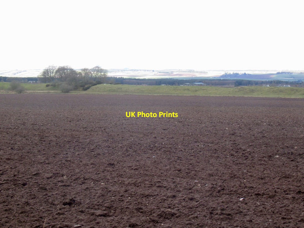 Photo 6"x4" Ploughed field and esker, Gask Ridge Findo Gask c2022