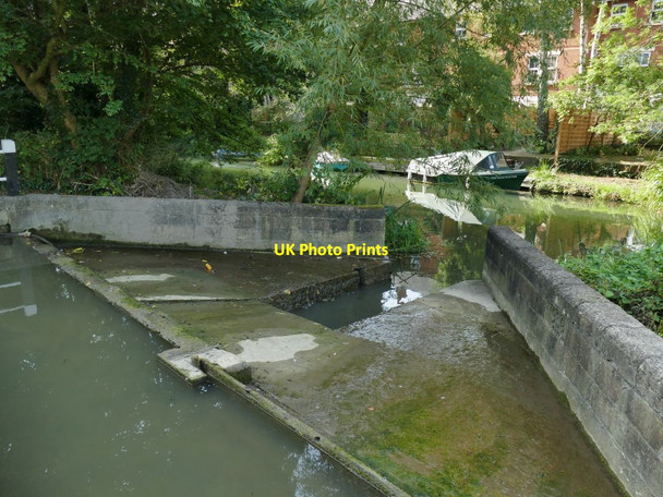 Photo 6"x4" Canal overflow opposite Jericho Wharf  Oxford\/SP5106 c2021