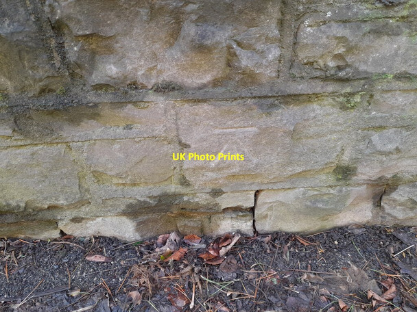 Photo 6"x4" Ordnance Survey Cut Mark Grange-Over-Sands c2022