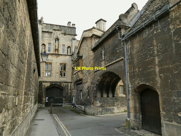 Photo 6"x4" East end of New College Lane Oxford\/SP5106 c2021