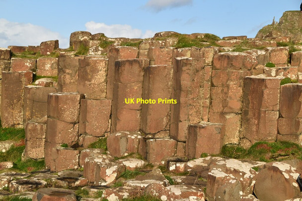 Photo 6"x4" Basalt columns Portballintrae c2021