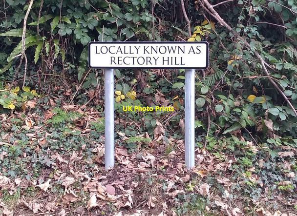 Photo 6"x4" New Sign at Rectory Hill, Llanteg Llanteg c2021