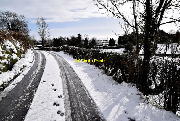 Photo 6"x4" Bend along Shanley Road Omagh c2022