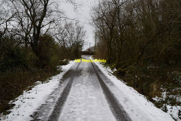 Photo 6"x4" Wintry along Rarogan Road Garvaghy c2022