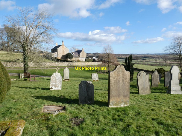 Photo 6"x4" Churchyard at Halton Halton\/NY9967 c2022