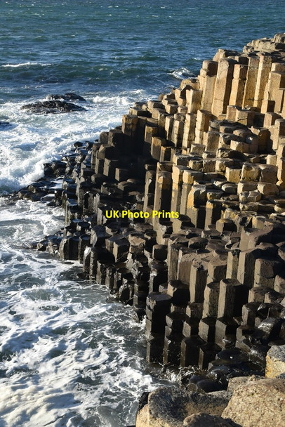 Photo 6"x4" Basalt columns, Little Causeway Portballintrae c2021