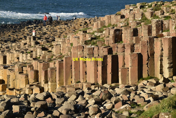 Photo 6"x4" Basalt columns, Giant's Causeway Portballintrae c2021