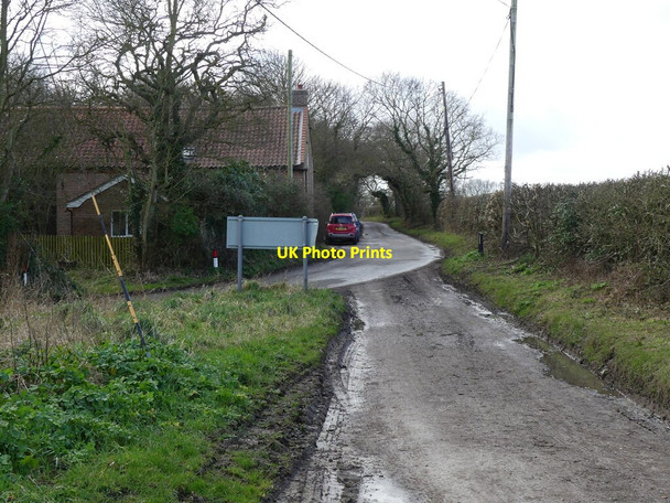 Photo 6"x4" West on East Ruston Road Lessingham c2022