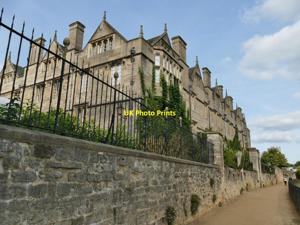 Photo 6"x4" Railings of Merton College Oxford\/SP5106 c2021
