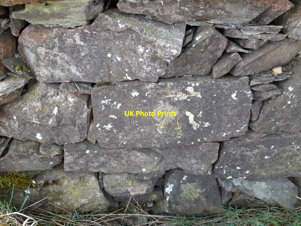 Photo 6"x4" Ordnance Survey Cut Mark Ulverston c2022 P1