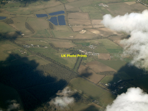Photo 6"x4" The A5 Watling Street from the air Potterspury c2022