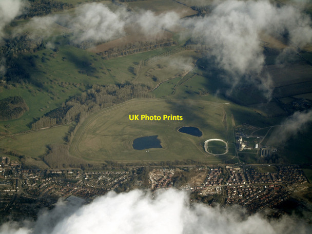 Photo 6"x4" Towcester racecourse from the air Towcester c2022 P1