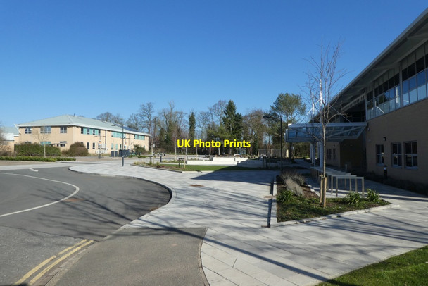 Photo 6"x4" Church Lane building car park Heslington c2022