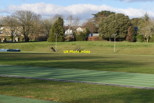 Photo 6"x4" Playing fields at South Wilts Grammar School Salisbury c2022 P1