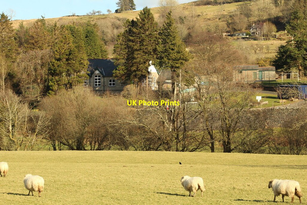 Photo 6"x4" Penmachno school viewed from the village sports field Penmachno c2022