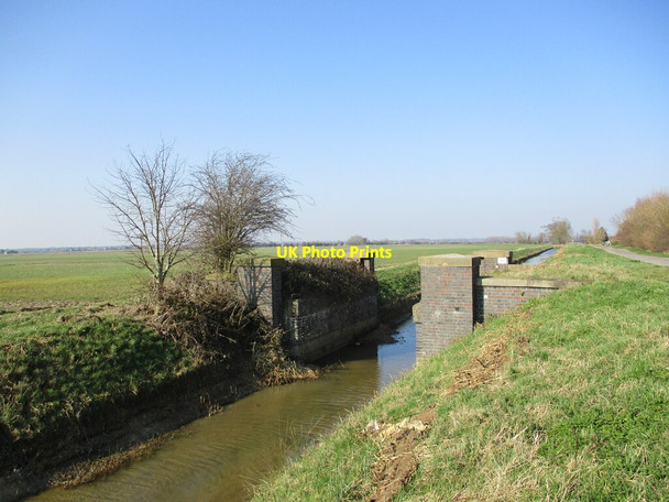 Photo 6"x4" Former railway bridge, Revesby Bank New Bolingbroke c2022