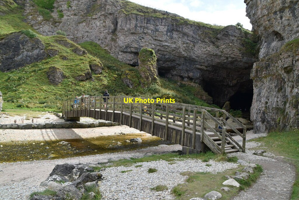 Photo 6"x4" Footbridge outside Smoo Cave Durness c2021