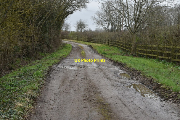 Photo 6"x4" Footpath \/ farm track Benover c2021